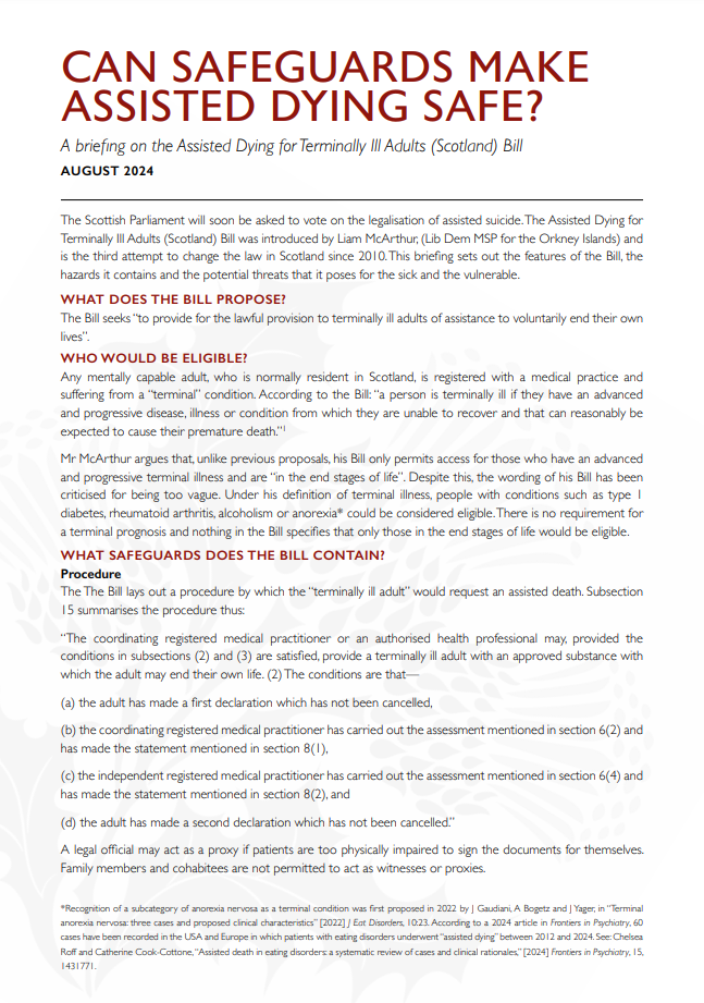 Can safeguards make assisted dying safe?